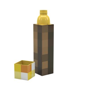 Minecraft Square Bottle. 22 oz.